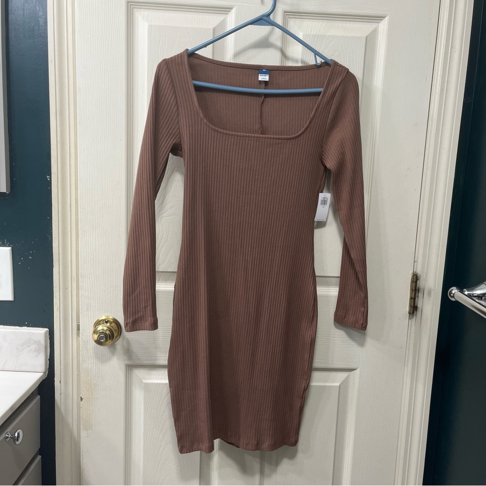 NWT ribbed square neck Old Navy sweater dress